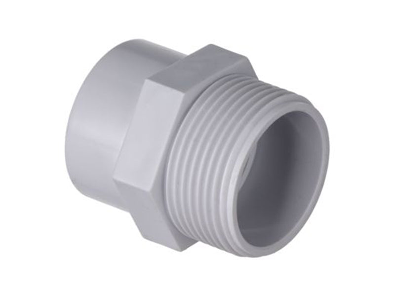 Solvent Waste Male Threaded Adaptors - White