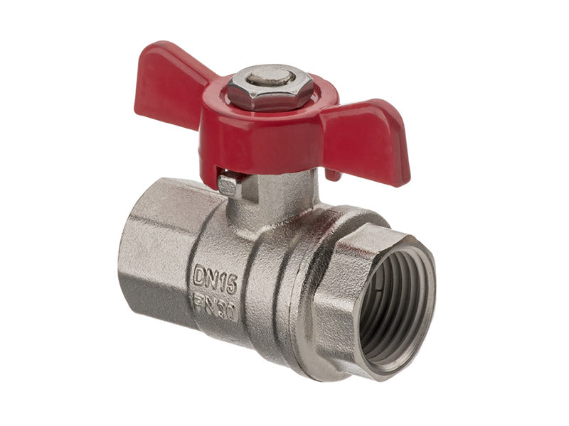 F.I. Ball Valve with Butterfly Handle