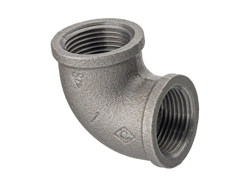 Malleable Iron F.I. x F.I. 90 Deg. Elbow Ref. 90 - Black