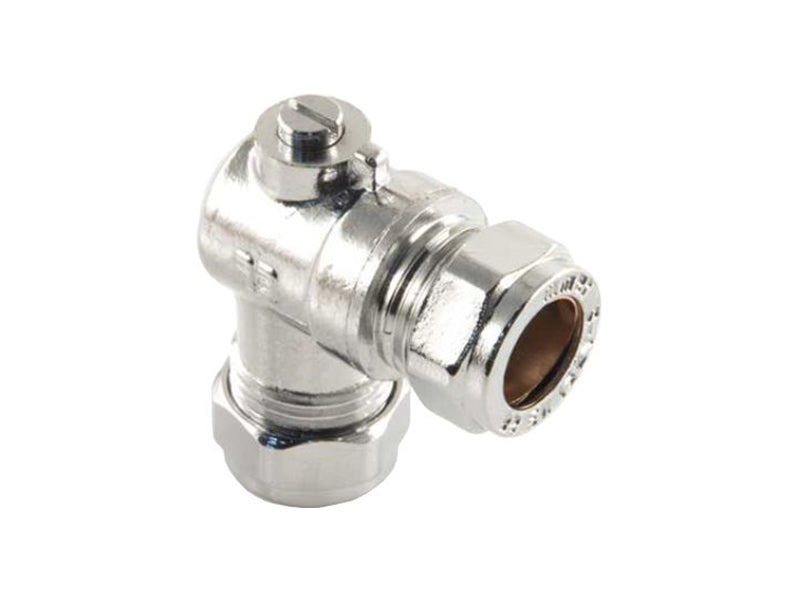 Miniature Isolation Angled Valve (screwdriver operated)