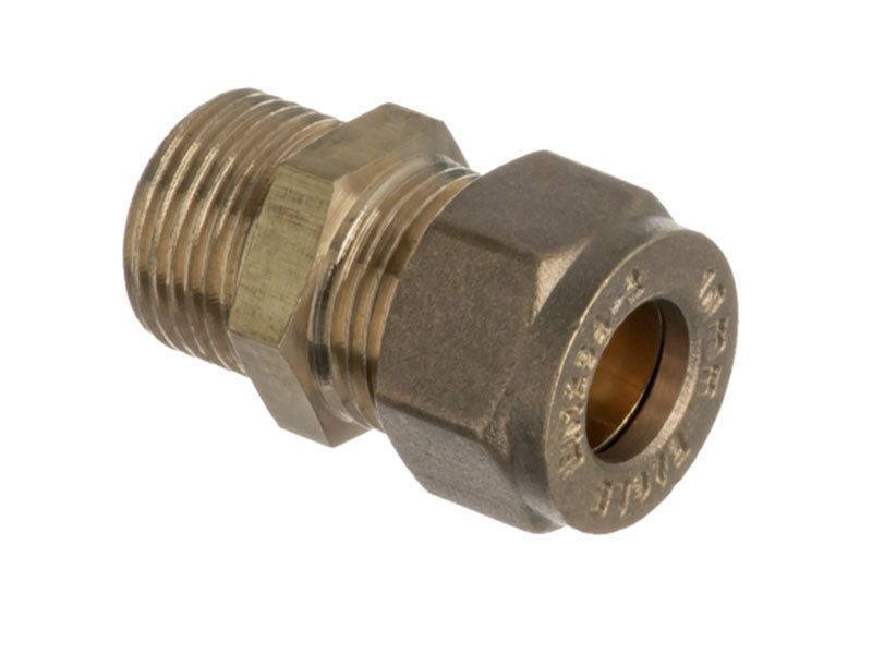 Brass Compression Metric M.I. x C Straight Coupling 611