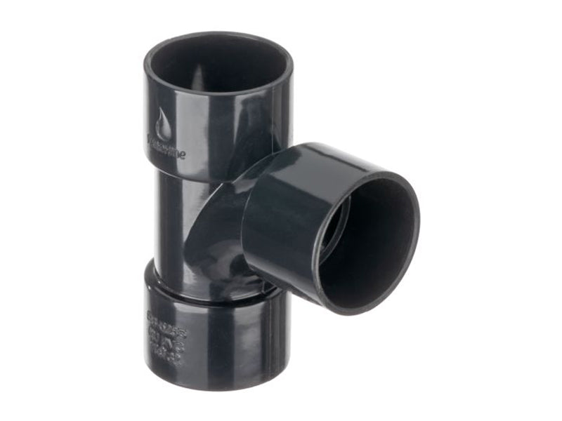 Solvent Waste 90 Deg. Tees - Black