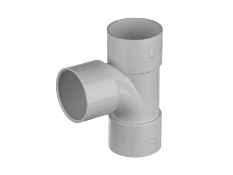 Solvent Waste 90 Deg. Tees - White