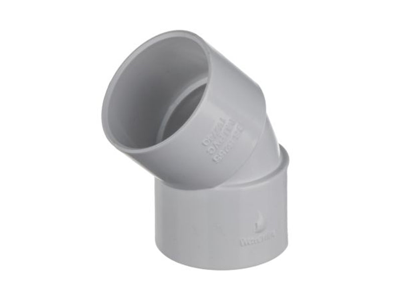 Solvent Waste 45 Deg. Bends - White