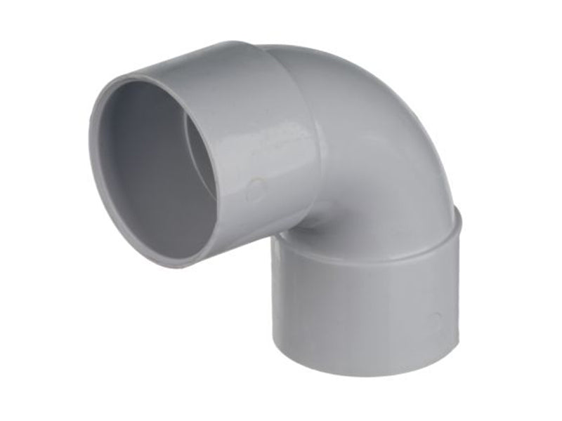 Solvent Waste 90 Deg. Swept Elbows - White