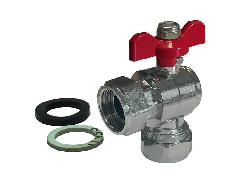 F.I. x C Angled Pattern Ballvalve - Butterfly Handle