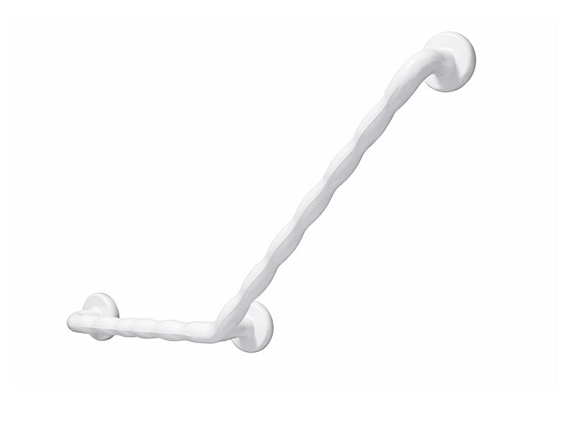 AKW Waterproof White Natural Grip 135 Deg Plastic Grab Rail