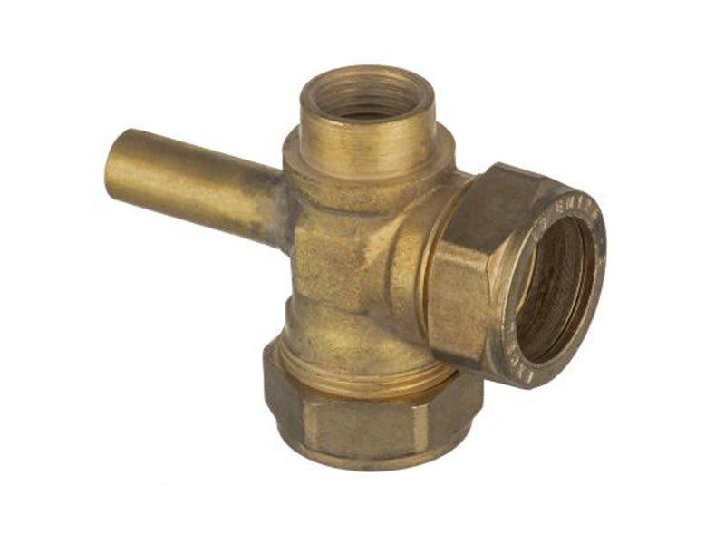 Brass Compression Injector Tee C x C x F.I. 571