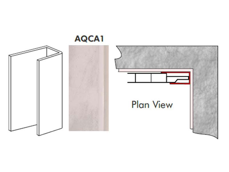 Aquacell Wall & Ceiling Panelling - End Trim