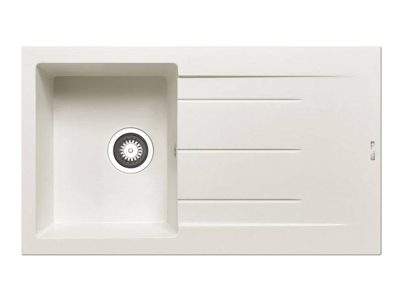 Alazia Inset Sink 860 x 500mm 1B 1D - Snow Finish