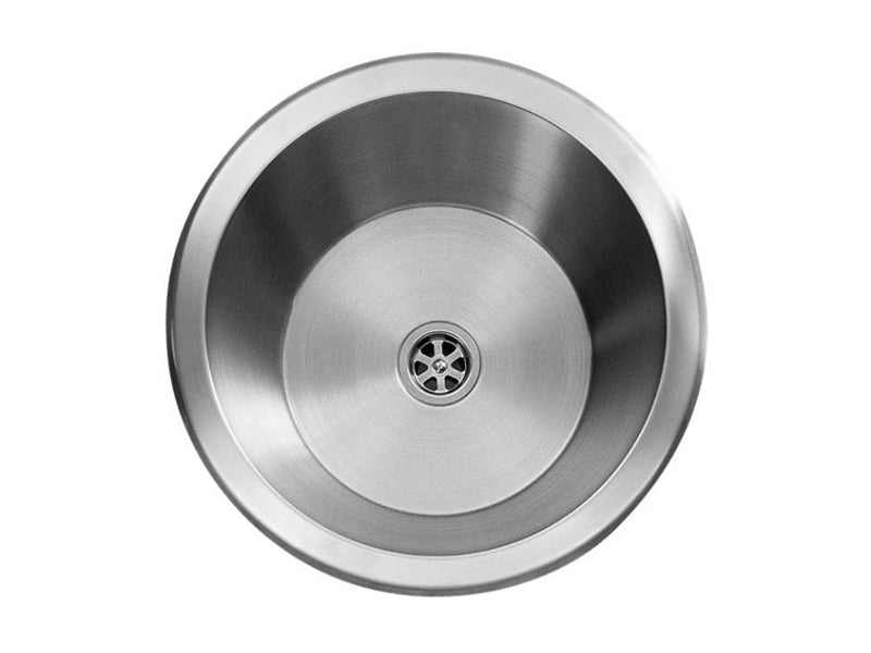 Artemis 385mm x 160mm Brushed Steel Inset Sink without Drainers