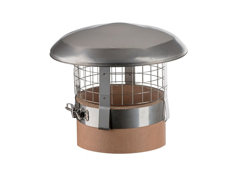 Bird Screened Chimney Cowl with Locking Band Fixing