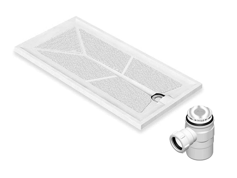 Braddan Low Level Step In Shower Trays c/w Gravity Waste