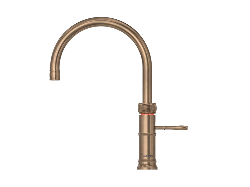 Quooker Classic Fusion Round Boiling Water Tap - Patinated Brass Finish