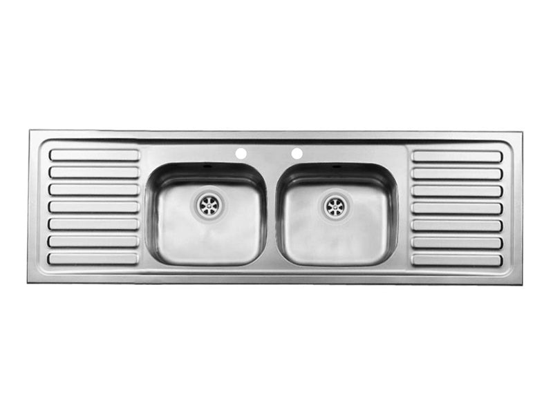 Demeter 1800mm x 510mm 2B 2D S/Steel Inset Sink