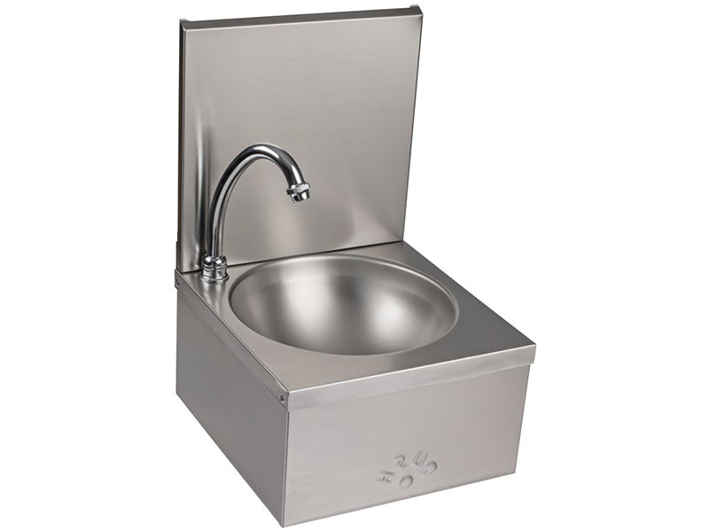 The Dodder Heavy Duty Knee Operated Operated Hand Rinse Basin with Splashback
