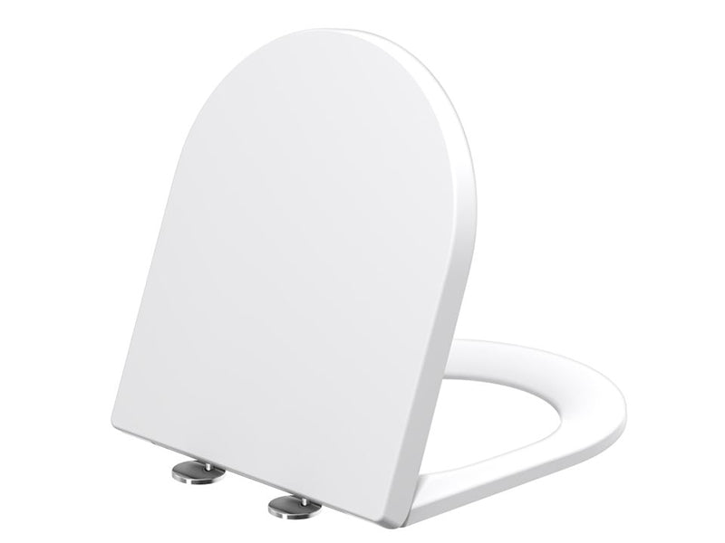 Duraseat D Plastic Toilet Seat & Cover with Stainless Steel Top Fix Hinges