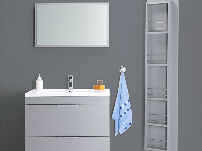 Elano 2 Drawers, Floor Standing Vanity Unit - Matt Dust Grey