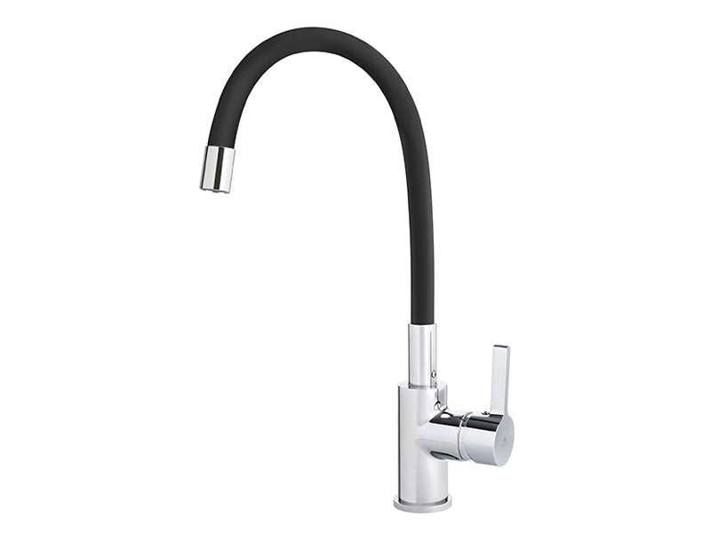 Rubineta FlexFit-33 Monobloc Sink Mixer - Chrome / Black