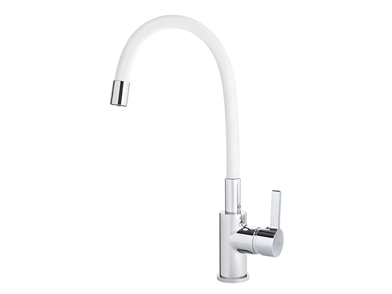 Rubineta FlexFit-33 Monobloc Sink Mixer - Chrome / White