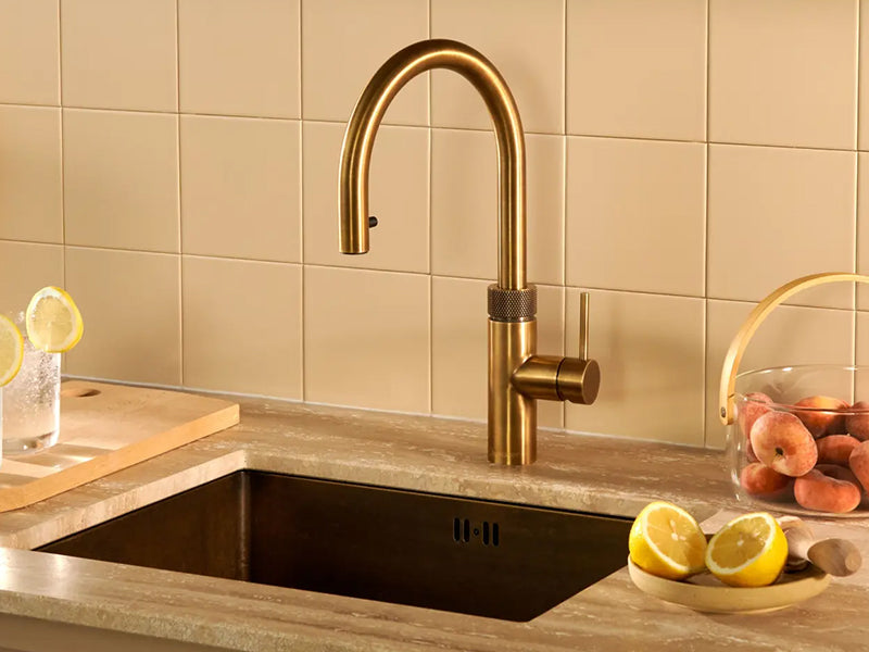 Quooker Flex Boiling Water Tap - Patinated Brass Finish