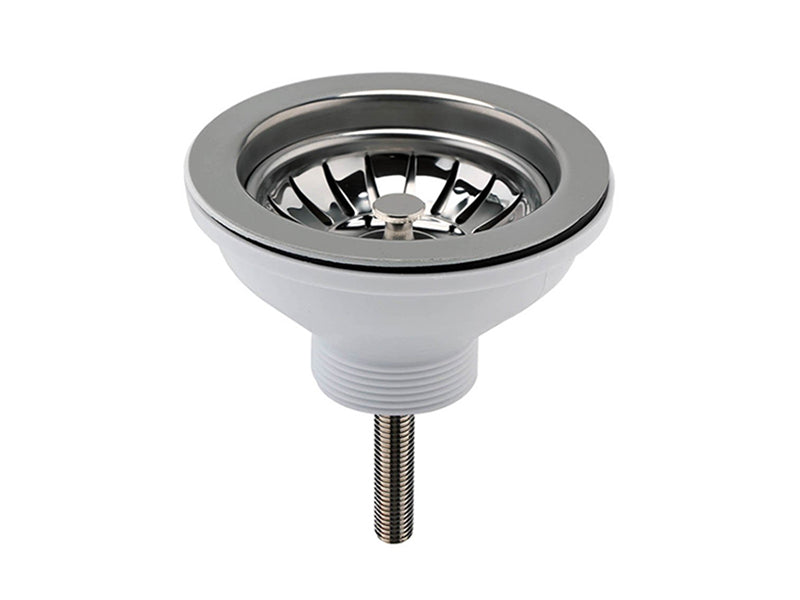 1 1/2" x 113mm Flange Basket Strainer Waste Only Centre Pin Model - Chrome