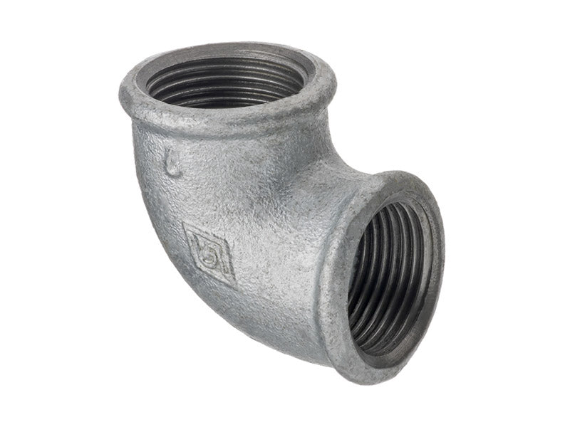 Malleable Iron F.I. x F.I. 90 Deg. Elbow Ref. 90 - Galvanised