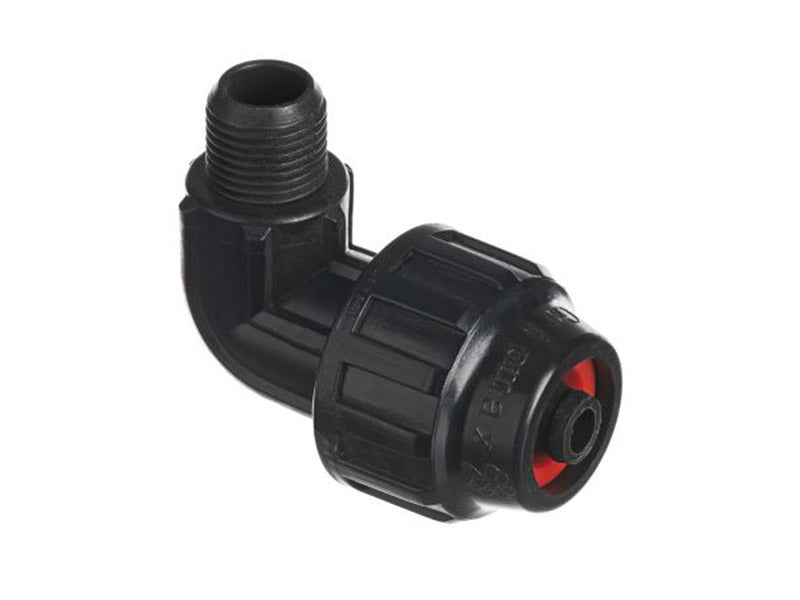 Gripmax M.I. x Elbow Connector for NG LDPE Pipe