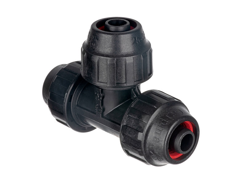 Gripmax Equal Tee Connector for NG LDPE Pipe