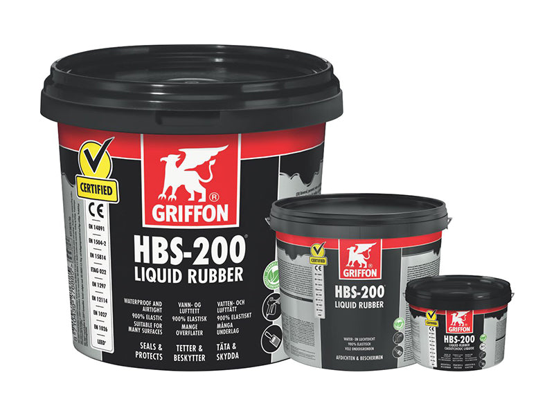 Griffon HBS-200 Liquid Rubber - 1L, 5L, 16L Tub