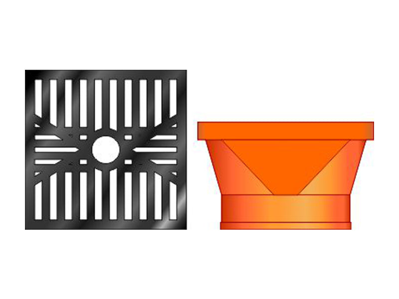 Sewer Pipe Gulley Hopper and Grid