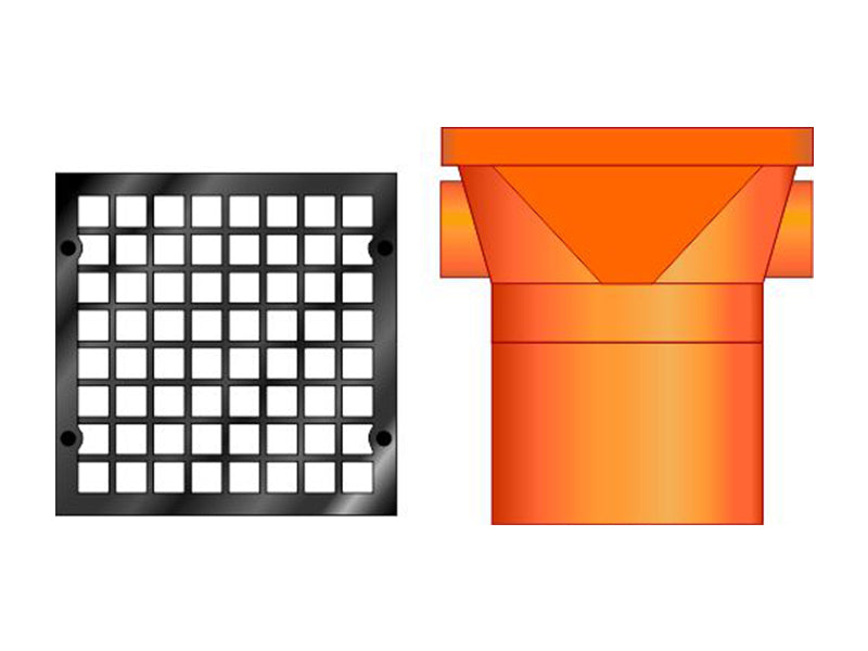 Sewer Pipe Extended Gulley Hopper and Grid