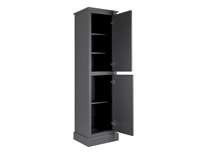 Hampton 2 Doors, Floor Standing Tall Boy - Serica Charcoal