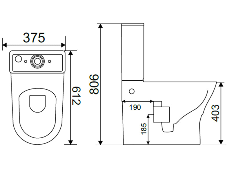 IDA WC Suite and Toilet Seat & Cover