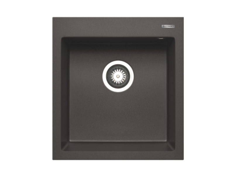Istros Inset Sink 460 x 500cm 1B - Graphite Carbon Finish