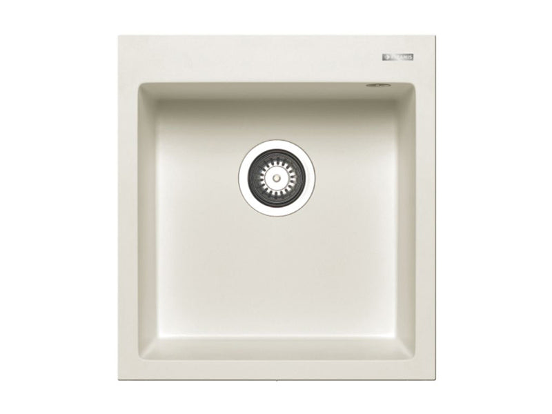 Istros Inset Sink 460 x 500cm 1B - Snow Finish