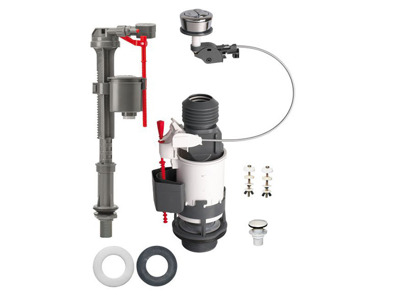 Wirquin Jollyflush Top or Front Access Dual Flush Valve with Jollyfill