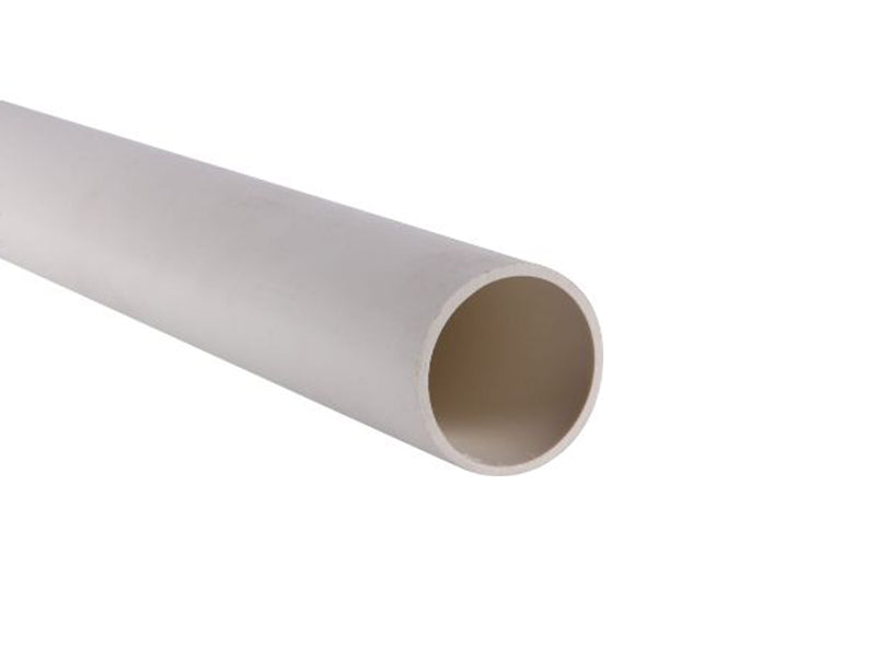 3M Length Overflow Pipe - White