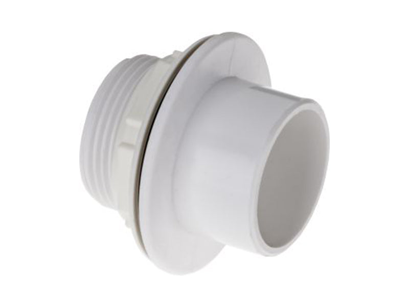 Solvent Waste Straight Tank Connector - White