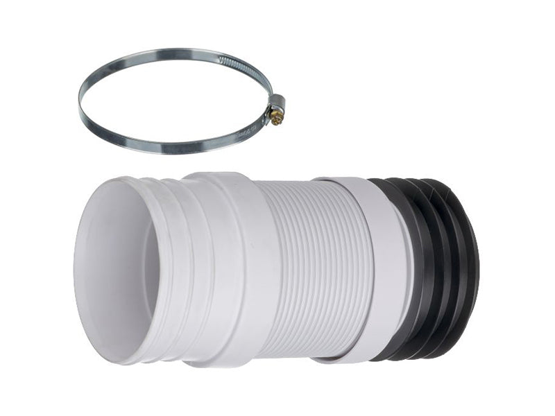 Hi Flow Flexible Pan Connector for Back to Wall WC