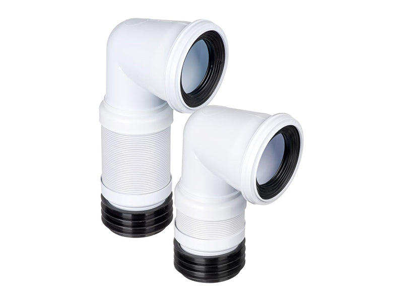 Fluidmaster Flexible & Extendable 90 Deg. Pan Connectors