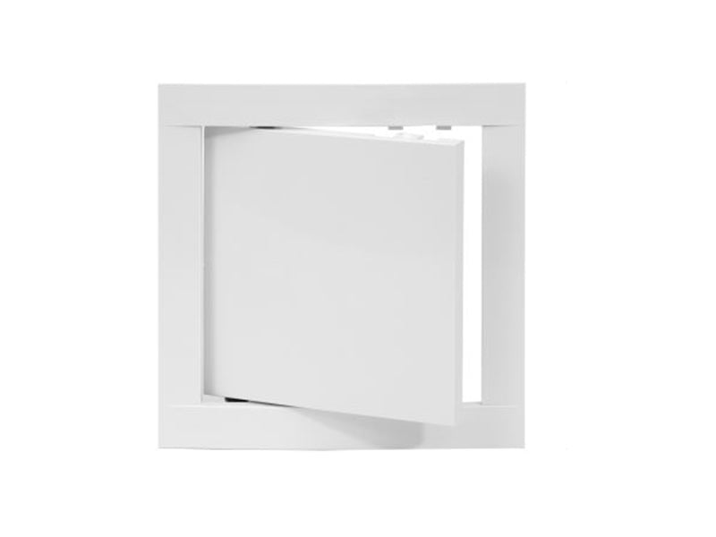Square Plastic Access Panels with Friction Catches - White