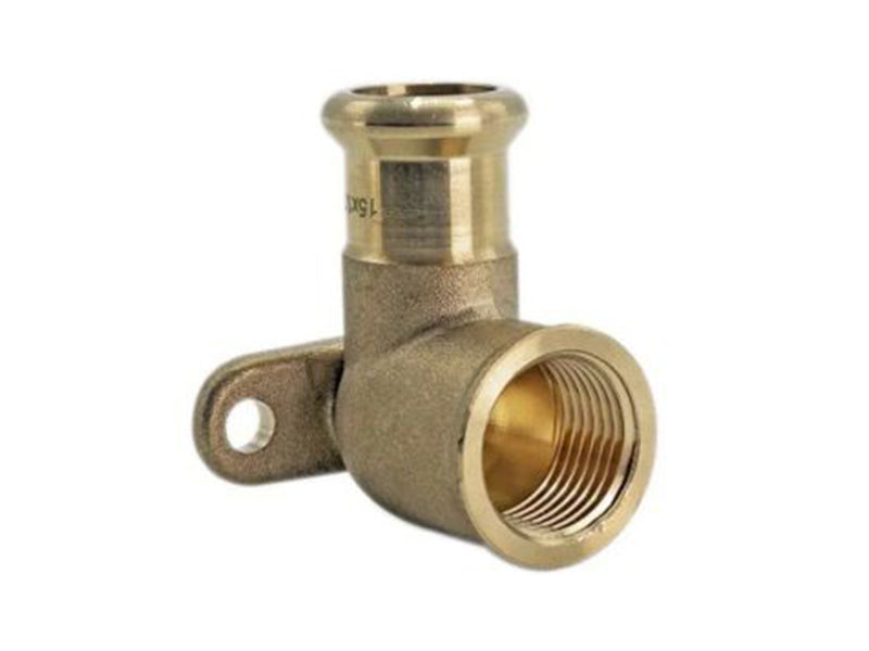 Copper PRESS Wall Plate Elbow
