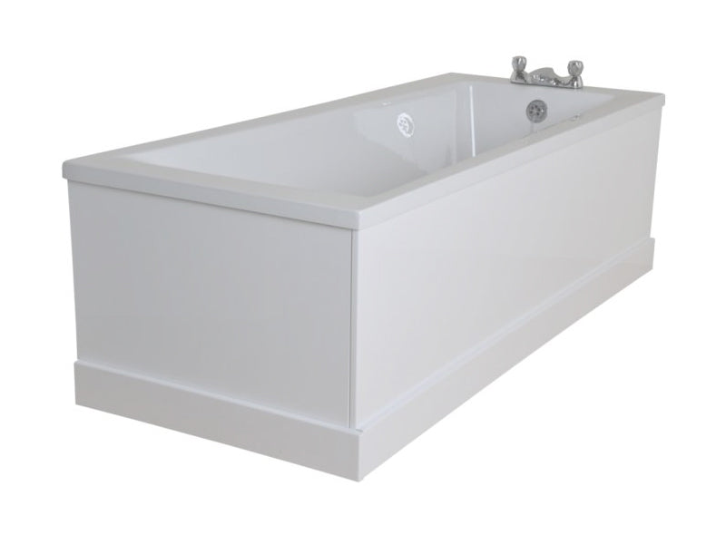 Contemporary standard Bath Gloss White with Plinth