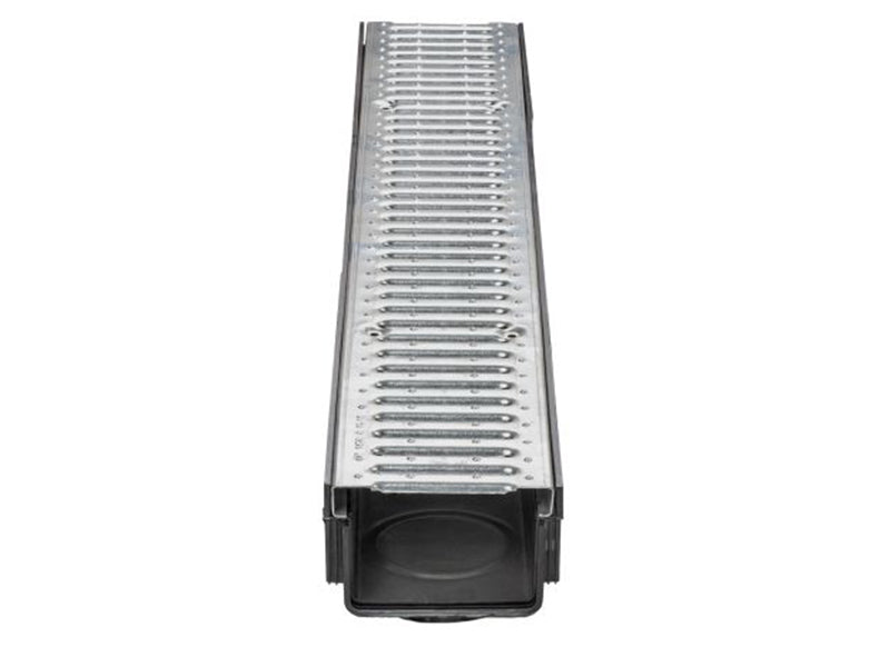 1M Drainage Channel with Galvanised Grid