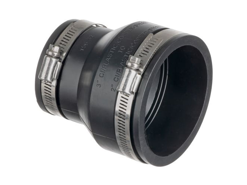 Flexible PVC Unequal Ends Couplings CLAY - PVC/CI