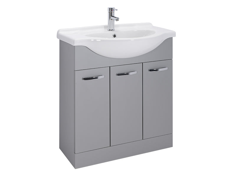 Reno 3 Doors, Floor Standing Vanity Units - Matt Dust Grey
