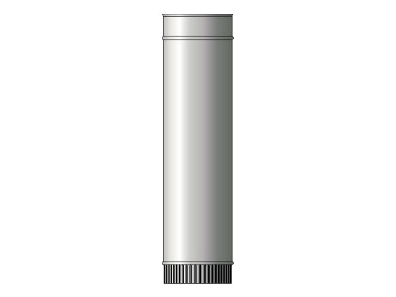 Excelsior Single Wall Flue System 1 Ft. (300mm) Straight Length