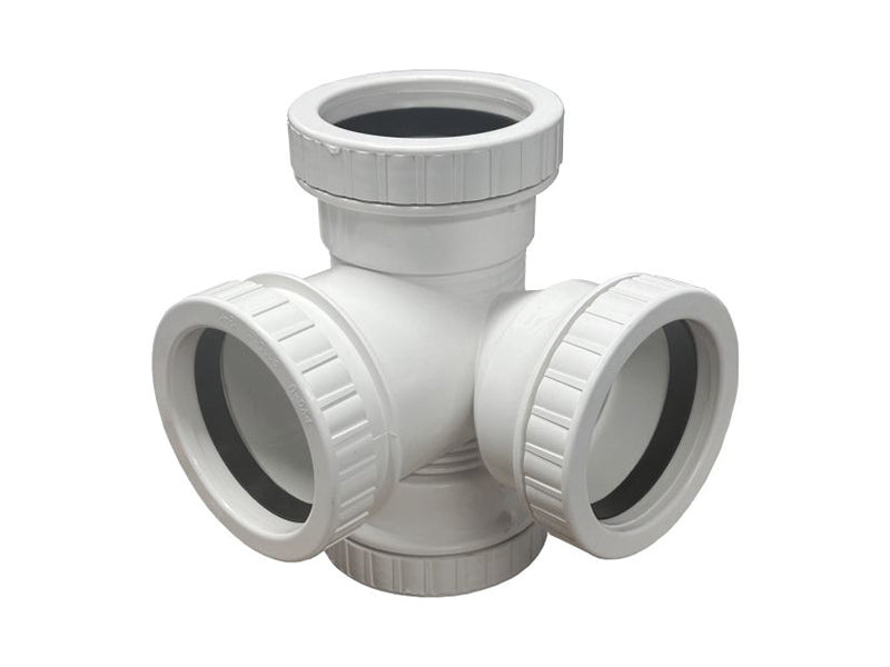 Soil Pipe 90 Deg. Triple Socket Corner Branch