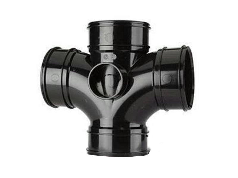 Soil Pipe 90 Deg. Quad Cross Branch